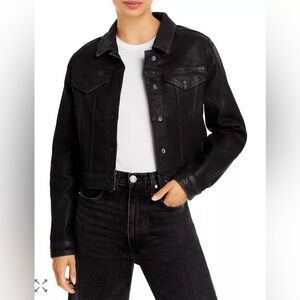 Frame Denim Women's Black Denim Jacket